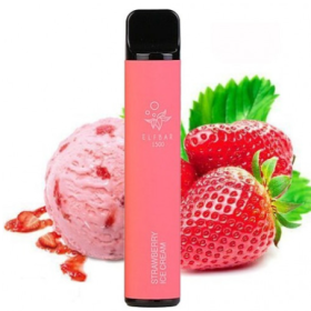 Электронные сигареты Elf Bar 1500 Strawberry Ice Cream (Ельф бар Клубничное Мороженое) Felix Shop