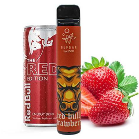 Электронные сигареты Elf Bar 1500 Strawberry Energy (Ельф бар Клубничный Энергетик) Felix Shop