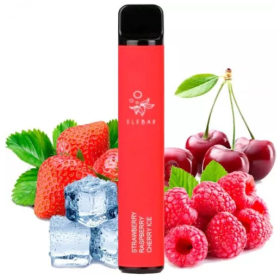 Электронная Сигарета Elf Bar 1500 Strawberry Raspberry Cherry Ice (Клубника Малина Вишня Лёд) Felix Shop