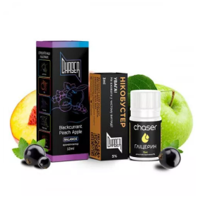 Жидкость Набор Chaser Black Blackcurrant Peach Apple 30мл 5% Felix Shop