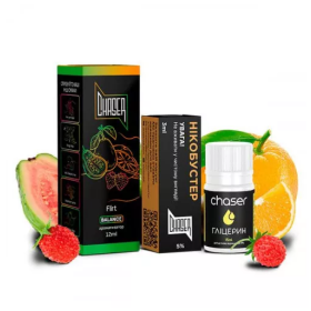 Жидкость Набор Chaser Black Flirt (Апельсин Гуава Земляника) 30мл 5% Felix Shop