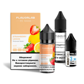 Жидкость Набор Flavorlab PE 10000 Strawberry Lemon (Клубника Лимон) 30мл 5% Felix Shop