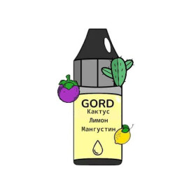 Жидкость Gord Cactus Lemon Mangosteen (Кактус Лимон Мангостин) 30мл 5%  Felix Shop