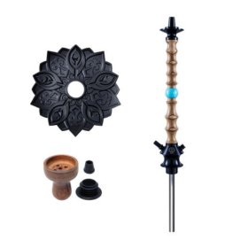 Шахта Karma 1.1 Walnut blue голубой орех + Блюдце Felix Shop