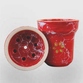 Чаша для кальяна Solaris Eva (Red and White) Felix Shop